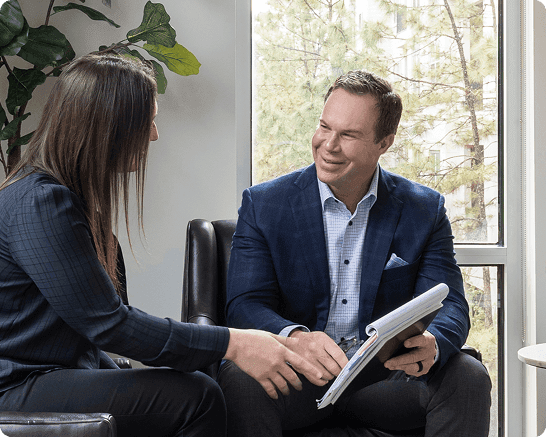 Avidian wealth advisor meeting with client